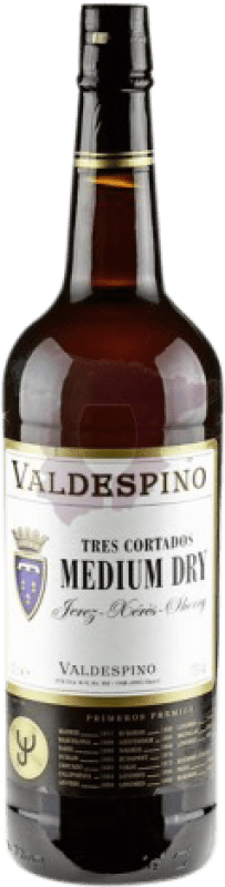 10,95 € Free Shipping | Fortified wine Valdespino 3 Cortados Medium l D.O. Jerez-Xérès-Sherry Andalucía y Extremadura Spain Palomino Fino, Pedro Ximénez Bottle 1 L