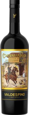 19,95 € Free Shipping | Fortified wine Valdespino Amontillado Contrabandista D.O. Jerez-Xérès-Sherry Andalucía y Extremadura Spain Palomino Fino Bottle 75 cl