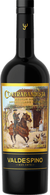 19,95 € Бесплатная доставка | Крепленое вино Valdespino Amontillado Contrabandista D.O. Jerez-Xérès-Sherry Andalucía y Extremadura Испания Palomino Fino бутылка 75 cl