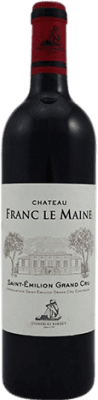 29,95 € Envío gratis | Vino tinto Vignobles Bardet Château Franc le Maine Crianza A.O.C. Saint-Émilion Grand Cru Francia Botella 75 cl