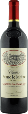 25,95 € Бесплатная доставка | Красное вино Vignobles Bardet Château Franc le Maine старения A.O.C. Saint-Émilion Grand Cru Франция бутылка 75 cl