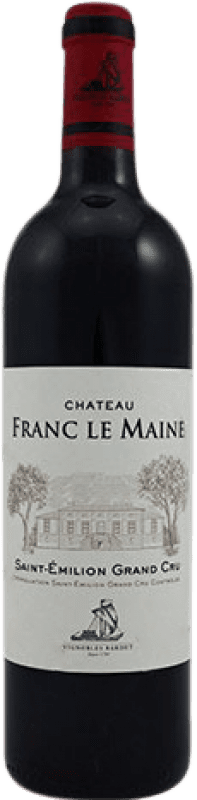 29,95 € Envío gratis | Vino tinto Vignobles Bardet Château Franc le Maine Crianza A.O.C. Saint-Émilion Grand Cru Francia Botella 75 cl