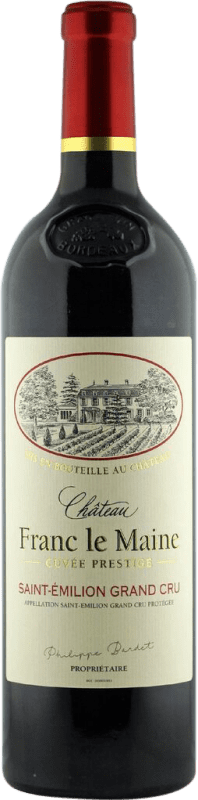 25,95 € 送料無料 | 赤ワイン Vignobles Bardet Château Franc le Maine 高齢者 A.O.C. Saint-Émilion Grand Cru フランス ボトル 75 cl