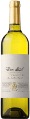 8,95 € 免费送货 | 白酒 Vignobles Dom Brial Les Camines 年轻的 A.O.C. France 法国 Grenache White, Viognier 瓶子 75 cl