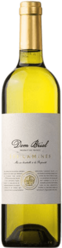 8,95 € 免费送货 | 白酒 Vignobles Dom Brial Les Camines 年轻的 A.O.C. France 法国 Grenache White, Viognier 瓶子 75 cl