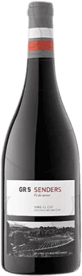 14,95 € Free Shipping | Red wine El Cep GR 5 Senders Aged D.O. Penedès Catalonia Spain Tempranillo, Syrah, Cabernet Sauvignon Bottle 75 cl