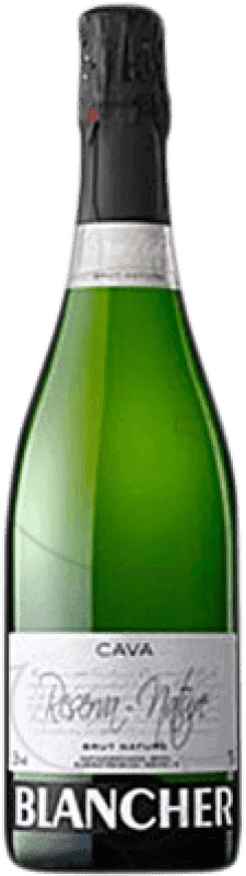 7,95 € 送料無料 | 白スパークリングワイン Vins i Caves Blancher ブルットの自然 予約 D.O. Cava カタロニア スペイン Macabeo, Xarel·lo, Parellada ボトル 75 cl