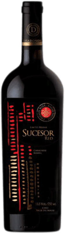 26,95 € Бесплатная доставка | Красное вино Viña Casa Donoso Sucesor Чили Malbec — Мальбек, Carmenère — Карменер 75 cl