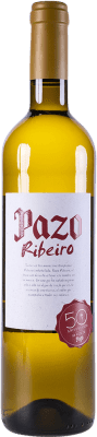 6,95 € Spedizione Gratuita | Vino bianco Viña Costeira Pazo Giovane D.O. Ribeiro Galizia Spagna Bottiglia 75 cl