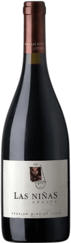 18,95 € Free Shipping | Red wine Viña Las Niñas Aged D.O. Apalta Chile Merlot, Syrah, Cabernet Sauvignon, Carmenère Bottle 75 cl