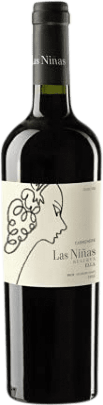 9,95 € Envio grátis | Vinho tinto Viña Las Niñas Ella Crianza Chile Carmenère Garrafa 75 cl