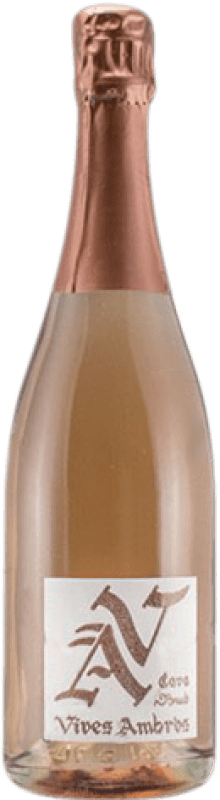 10,95 € Envio grátis | Espumante rosé Vives Ambròs Rosat Brut Reserva D.O. Cava Catalunha Espanha Grenache, Monastrell, Pinot Preto Garrafa 75 cl