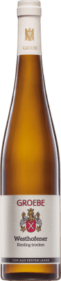 24,95 € 送料無料 | 白ワイン K.F. Groebe Westhofener Trocken — 辛口 若い ドイツ Riesling — リースリング 75 cl