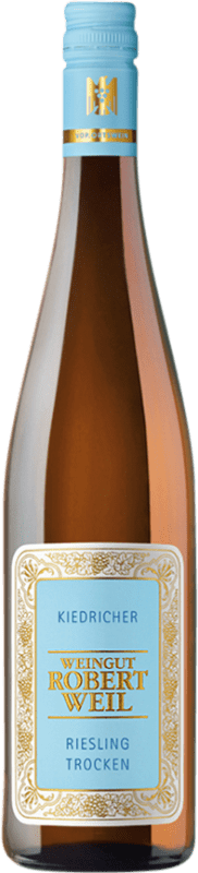 27,95 € Envío gratis | Vino blanco Robert Weil Kiedricher Seco Joven Alemania Riesling Botella 75 cl