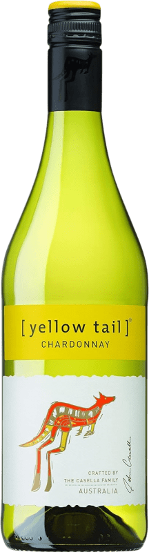 9,95 € Kostenloser Versand | Weißwein Yellow Tail Jung Australien Chardonnay Flasche 75 cl