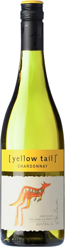10,95 € Envio grátis | Vinho Branco Yellow Tail Jovem Austrália Chardonnay 75 cl