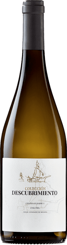 15,95 € Spedizione Gratuita | Vino bianco Marqués de Villalúa Colección Descubrimiento Crianza D.O. Condado de Huelva Andalusia Spagna Zalema Bottiglia 75 cl