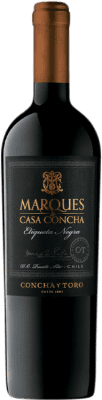 63,95 € 免费送货 | 红酒 Concha y Toro Marqués de Casa Concha Etiqueta Negra Puente Alto 智利 Cabernet Sauvignon, Cabernet Franc, Petit Verdot 瓶子 75 cl