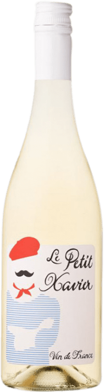 8,95 € Envio grátis | Vinho branco Xavier Vignon Le Petit Blanc França Grenache Branca, Sauvignon Branca, Sémillon, Picapoll Garrafa 75 cl