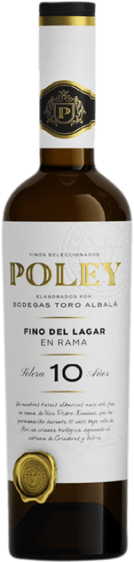 19,95 € Free Shipping | Fortified Wine Toro Albalá Marqués de Poley del Lagar Solera, Fino en Rama — Unfiltered Crianza — Aged D.O. Montilla-Moriles Andalusia Spain Pedro Ximénez 10 Years Medium Bottle 50 cl