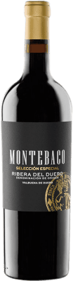 29,95 € Бесплатная доставка | Красное вино Montebaco Selección Especial D.O. Ribera del Duero Кастилия-Леон Испания Tempranillo бутылка 75 cl