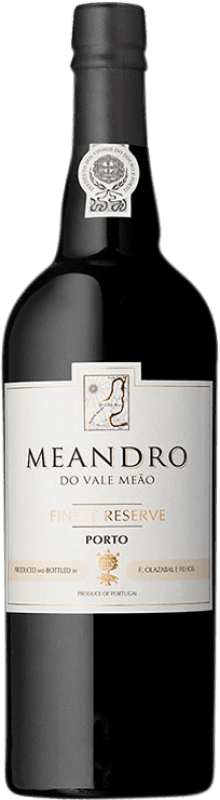 19,95 € Envío gratis | Vino Generoso Fortificado Quinta do Vale Meão Meandro Finest Reserva I.G. Porto Oporto Portugal Touriga Franca, Touriga Nacional, Tinta Roriz, Tinta Barroca Botella 75 cl
