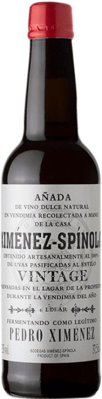 29,95 € Бесплатная доставка | Сладкое вино Ximénez-Spínola P.X. Vintage D.O. Jerez-Xérès-Sherry Андалусия Испания Pedro Ximénez Половина бутылки 37 cl