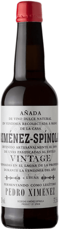 21,95 € Envio grátis | Vinho doce Ximénez-Spínola P.X. Vintage D.O. Jerez-Xérès-Sherry Andaluzia Espanha Pedro Ximénez Meia Garrafa 37 cl