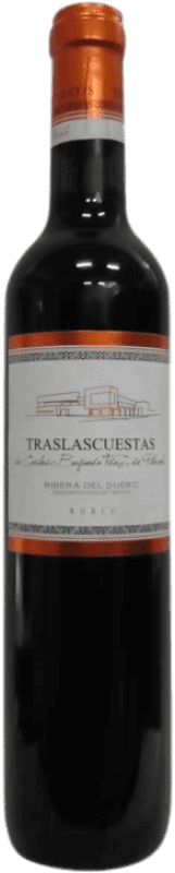 5,95 € Envio grátis | Vinho tinto Traslascuestas Jovem D.O. Ribera del Duero Espanha Tempranillo Garrafa Medium 50 cl