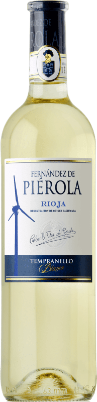 8,95 € Envío gratis | Vino blanco Piérola D.O.Ca. Rioja España Tempranillo Botella 75 cl