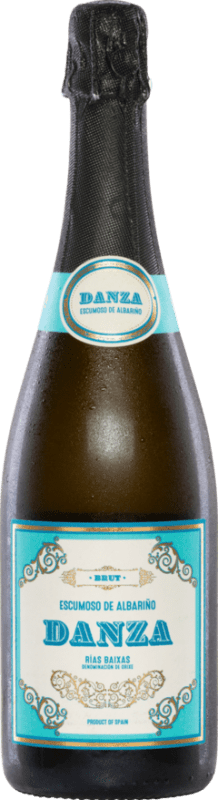 25,95 € 免费送货 | 白起泡酒 Adegas Galegas Danza 岁 D.O. Rías Baixas 西班牙 Albariño 瓶子 75 cl