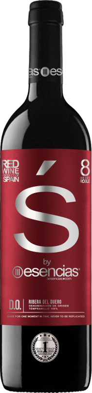 19,95 € Kostenloser Versand | Rotwein Esencias «S8» 8 Meses Crianza — Kurze Fassreifung D.O. Ribera del Duero Kastilien und León Spanien Tempranillo Flasche 75 cl
