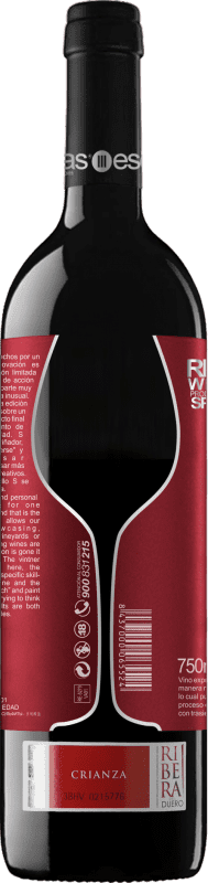 19,95 € Kostenloser Versand | Rotwein Esencias «S8» 8 Meses Crianza — Kurze Fassreifung D.O. Ribera del Duero Kastilien und León Spanien Tempranillo Flasche 75 cl