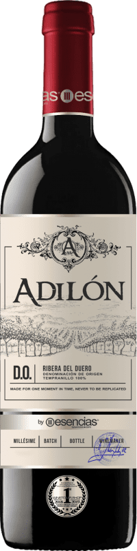 57,95 € 送料無料 | 赤ワイン Esencias Adilón 18 Meses セレクション, 特別 レセルバ D.O. Ribera del Duero カスティーリャ・イ・レオン スペイン Tempranillo — テンプラニーリョ ボトル 75 cl