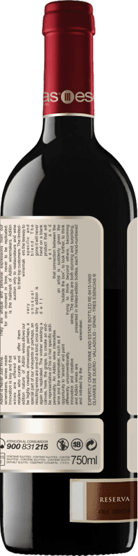 57,95 € Envoi gratuit | Vin Rouge Esencias Adilón 18 Meses Sélection, Spécial Réserve D.O. Ribera del Duero Castille et Leon Espagne Tempranillo Bouteille 75 cl