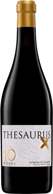 22,95 € Free Shipping | Red Wine Thesaurus X 10 Meses Crianza — Aged D.O. Ribera del Duero Castilla y León Spain Tempranillo Bottle 75 cl