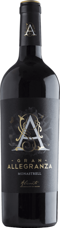 13,95 € 送料無料 | 赤ワイン Hammeken Gran Allegranza Crianza — クリアンサ D.O. Alicante スペイン Monastrell — モナストレル 75 cl