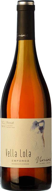 10,95 € Free Shipping | Rosé wine Viníric Vella Lola Rosat D.O. Empordà Catalonia Spain Grenache Bottle 75 cl