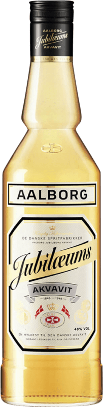 29,95 € Envío gratis | Licores Aalborg Akuavit Jubilaemus Dinamarca Botella 1 L