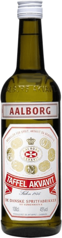 24,95 € Envío gratis | Licores Aalborg Akuavit Taffel Dinamarca Botella 1 L