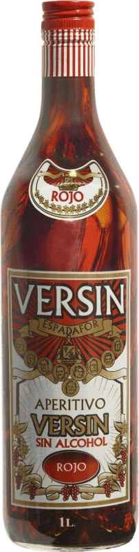 7,95 € Envío gratis | Schnapp Versin. Rojo España Botella 1 L Sin Alcohol