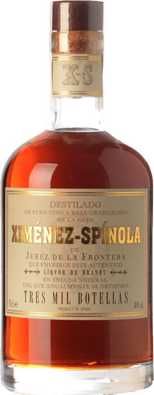 187,95 € Бесплатная доставка | Бренди Ximénez-Spínola Tres Mil Botellas 3000 Solera — Солера D.O. Jerez-Xérès-Sherry Андалусия Испания Бутылка 70 cl