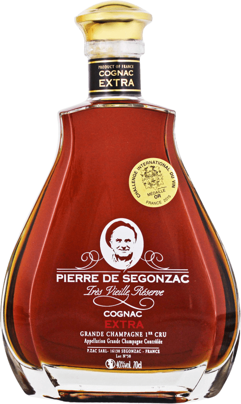 237,95 € Kostenloser Versand | Cognac Pierre de Segonzac Extra Frankreich Flasche 70 cl