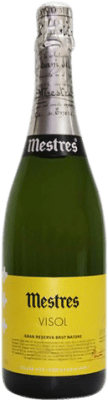 11,95 € Envio grátis | Espumante branco Mestres Visol Brut Nature Reserva D.O. Cava Catalunha Espanha Macabeo, Xarel·lo, Parellada Meia Garrafa 37 cl