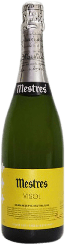 12,95 € Envio grátis | Espumante branco Mestres Visol Brut Nature Reserva D.O. Cava Catalunha Espanha Macabeo, Xarel·lo, Parellada Meia Garrafa 37 cl