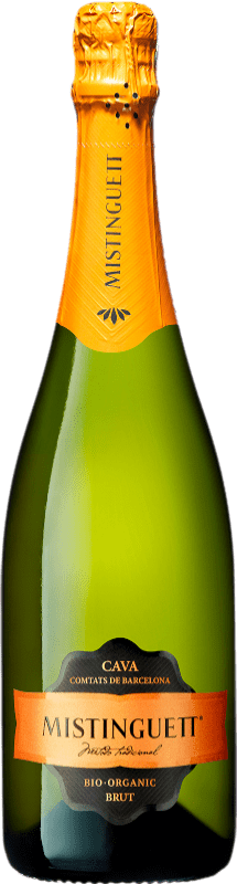 24,95 € Kostenloser Versand | Weißer Sekt Vallformosa Mistinguett Brut — Herb D.O. Cava Katalonien Spanien Macabeo, Xarel·lo, Parellada Magnumflasche 1,5 L