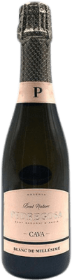 8,95 € Kostenloser Versand | Weißer Sekt Pedregosa Brut Nature Millésimé Reserve — Gereift D.O. Cava Katalonien Spanien Pinot Noir — Spätburgunder, Macabeo, Chardonnay Halbflasche 37 cl