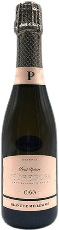 8,95 € Envío gratis | Espumoso Blanco Pedregosa Brut Nature Millésimé Reserva D.O. Cava Cataluña España Pinot Negro, Macabeo, Chardonnay Media Botella 37 cl