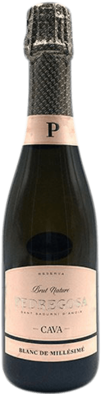 8,95 € Free Shipping | White sparkling Pedregosa Millésimé Brut Nature Reserve D.O. Cava Catalonia Spain Pinot Black, Macabeo, Chardonnay Half Bottle 37 cl