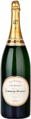 447,95 € Бесплатная доставка | Белое игристое Laurent Perrier брют Гранд Резерв A.O.C. Champagne шампанское Франция Pinot Black, Chardonnay, Pinot Meunier Бутылка Иеровоам-Двойной Магнум 3 L